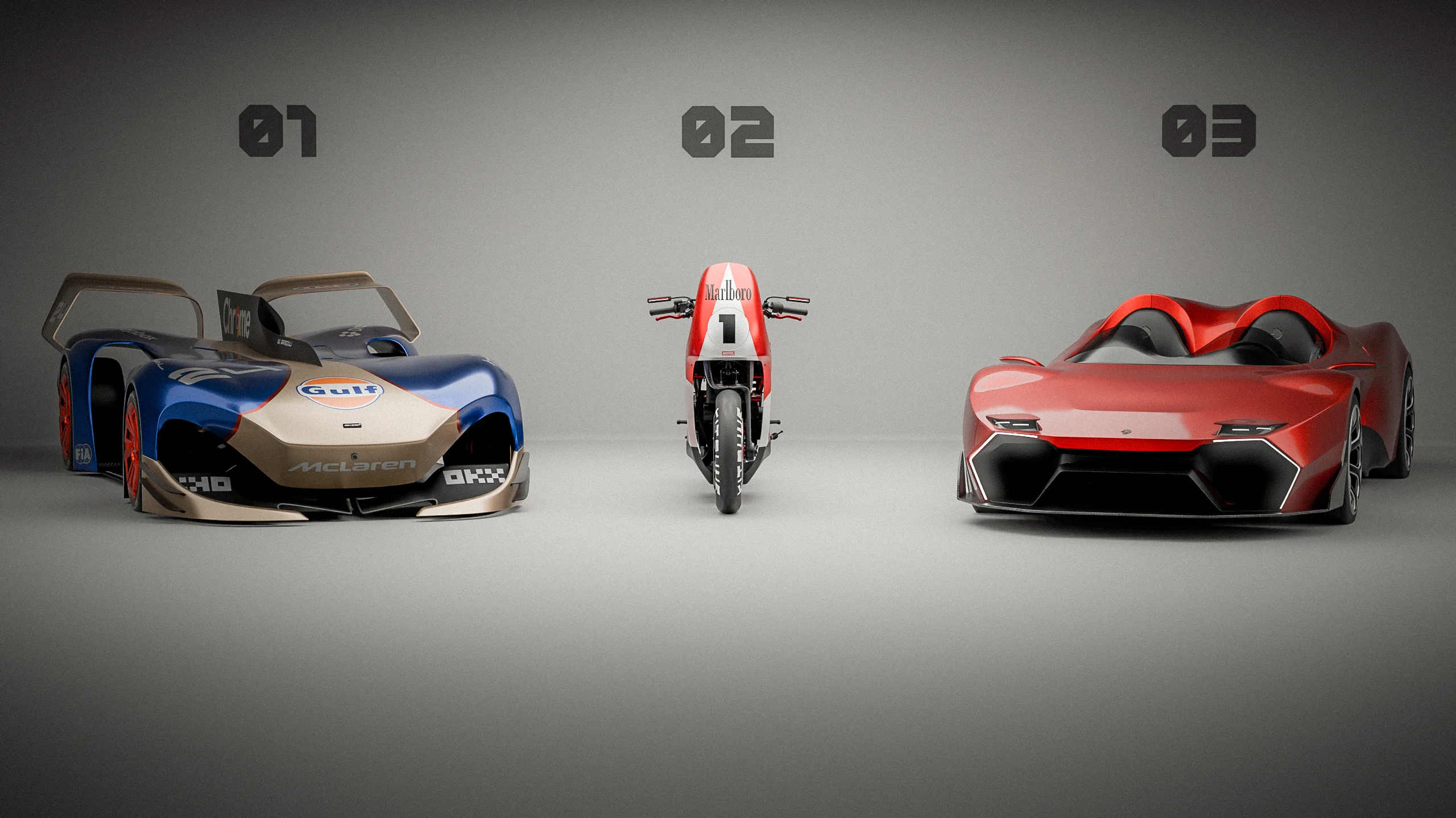 BAY 01 showroom render